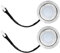 2pcs 1, 5W bombillas de campana de rango redondo de 12V, luces de capucha de estufa de reemplazo para ventilador de extractores de cocina, iluminación interior y accesorios de ventilación