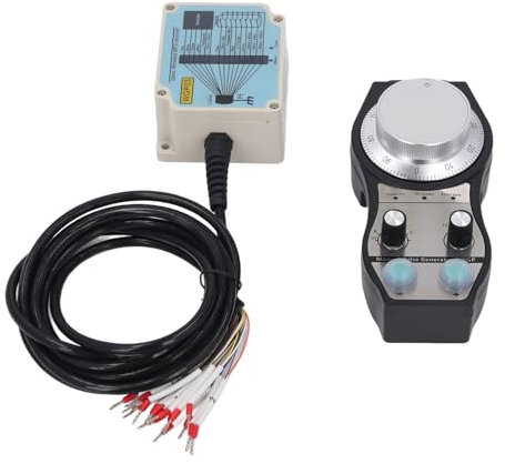 YWBL-WH 5 Axis CNC Wireless MPG Manual Pulse Generator for CNC Router Engraving Machine for Industrial Use Aluminum Alloy