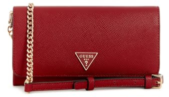 GUESS Umhängetasche Noelle II Xbody Flap Organizer Garnet dunkelrot