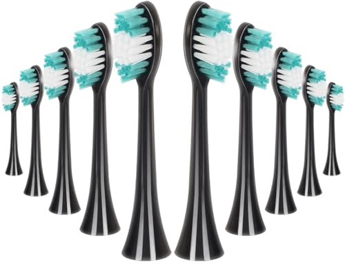 10 Stück passend für Happybrush vibe 3 Bürstenköpfe ersatzköpfe Ersatzbürsten Aufsteckbürsten Ersatzbürstenkofe, Passend für happybrush vibe 3 Elektrische Zahnbürste Schallzahnbürste