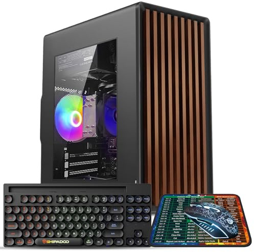 Desktop Computer PC, Intel i7 up to 3.4GHz, 16GB RAM 512GB SSD, | Integrated Graphics,Prebuilt Tower PC for Office Work, Study, Business & Daily Use, Wi-Fi 6, 3x RGB Fans, Windows 11 Home