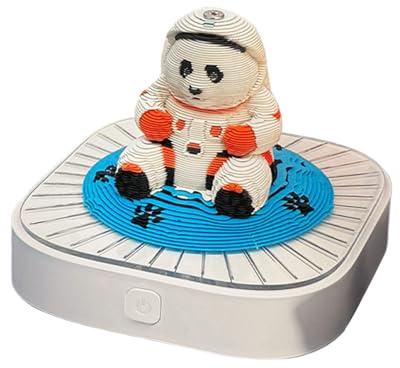 fayarrd Kalender zum Abreißen – Panda Kunst Papier Notizen Tag Monat Toten Jahr – Kalender 3D Uhr Papierskulptur – für Büro Haus Weihnachten Wand Schreibtisch Jahreszeit
