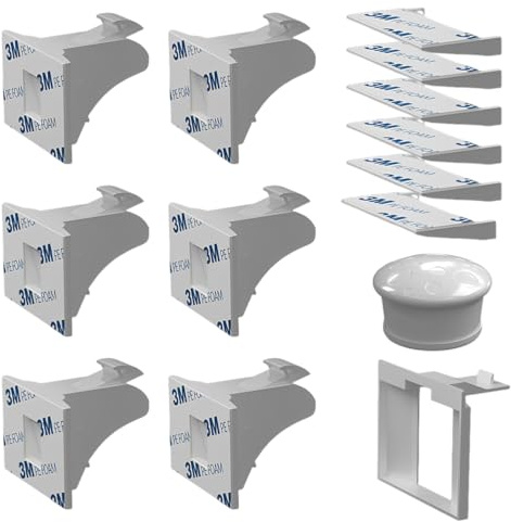 ARHZ Magnetische Kindersicherung Schrank 6 Schlösser+1 Schlüssel+1 Stent,Kindersicherung Schubladen Unsichtbarer Magnetverschluss,Schranksicherung Baby& Schubladensicherung Bbay ohne Bohren – Weiß