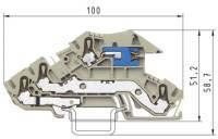 Wieland TERMINAL-BLOCK WKIS 2,5 NT-D-SL Schwarz Schraube Kunststoff 2.5mm² DIN-Schienenmontage 2.5