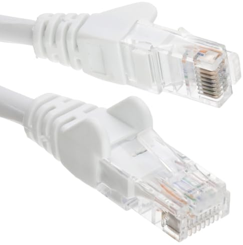 kenable Cat6 Ethernet Cable LSZH White Network Patch Lead RJ45 UTP CCA Gigabit LAN Cable 25m