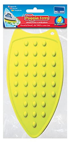 PARODI & PARODI- Sikuro Poggia Ferro da Stiro, Perfetto da Utilizzare con Tutti i Ferri da Stiro anche a Vapore, Tappetino Poggiaferro da Stiro in Silicone, Protegge Mobili e Tovaglie, Antiscivolo