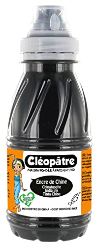 Cléopâtre - Encre de Chine noir - 250ml, NOIR