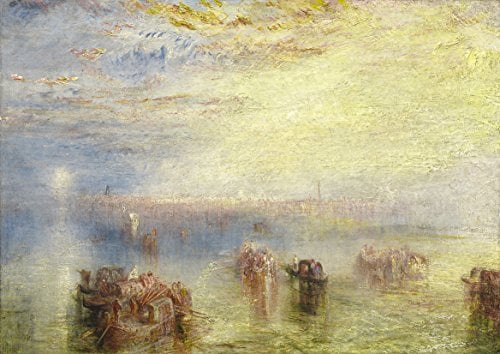 Joseph Mallord William Turner: Approach to Venice. Fine Art Print/Poster. Size A4 (29.7cm x 21cm)