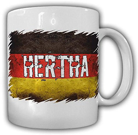 Tasse Hertha Kaffebecher Deutschland Flagge Nation Nationalität Namensflagge Namenslogo Logo #22184