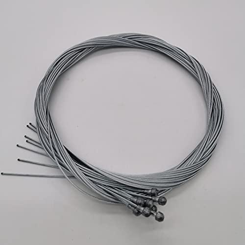 Cyclus 10er Pack Bowdenzug für Fahrradbremse, 2200 mm, 1,5 mm, Legierter Stahl, Silber