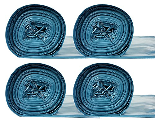 60 x 240 Liter Müllsack | extra reißfest | 15 stück auf Rolle | 60 Stück | 4 Rollen | Typ 290 | Müllsäcke Abfall-Säcke XXL Abfallbeutel | 60 μ | LDPE | Müllbeutel Blauer Engel