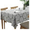 meioro Grey Retro Tischdecke Rechteckige Tischdecken Baumwolle Leinen Tischtuch Geeignet für Home Küche Dekoration Tischtuch Tischwäsche, Verschiedene Größen(130 x 180 cm)