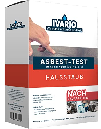 IVARIO Asbest-Test Hausstaub | Raumluft bei Verdacht auf freigesetzte Asbestfasern analysieren Lassen