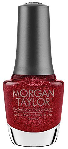 Morgan Taylor Nail Polish, Walking On Stardust, Red Glitter, 15 ml 3110369