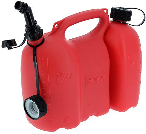 Bidon double pour essence et huile - 6 et 3 litres