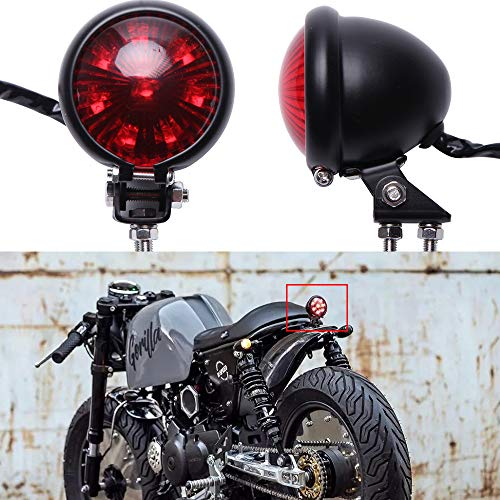 Motorrad Rücklicht LED Bremsrücklicht Universal für Street Bike Chopper Bobber Cafe Racer Cruiser CB1300 883 iron.