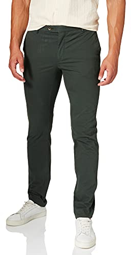 HACKETT LONDON Mens Kensington Slim Pants, 682FOREST Green, 37