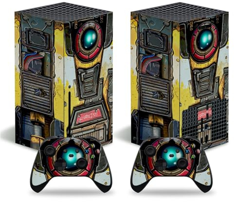 LEEWEE Vinyl Aufkleber für X-Box Series X Konsolen - Hüllen und Zwei Kostenlose Wireless Controller Aufkleber - 00741 Wickeln