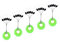 AMZfishing NEU Gummistopper oval oder rund in 3 Größen | Posenstopper | Stopper Angeln | Schnurstopper | Silikonstopper (5, Oval M)