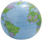 Aufblasbares Spielzeug Globus Ausbildung Geographie Karte Ballon Wasserball 40 cm