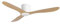 SWING FANS Titanium 48, White Body - Teak Blade