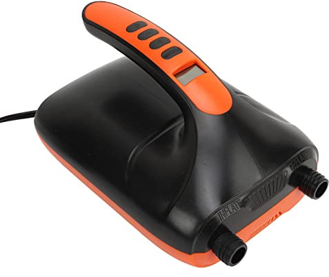 Luftpumpe, 2 Stufe 12V 20PSI Elektrische Luftpumpe Digitalanzeige Automatische Abschaltung Reifenaufblasgerät Luftkompressor für aufblasbare Stand Up Paddle Boards