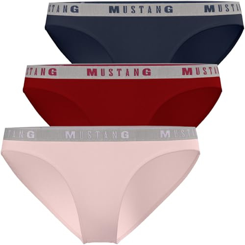 MUSTANG Damen Unterwäsche Hosen Slip 3er Pack