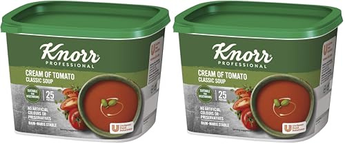 Knorr Classic Cream Of Tomato Soup Mix, 25 Portions (Makes 4.25 Litres) (Pack of 2)