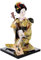 DECHOUS Figurine Maiko Kimono Décoration Élégante pour Maison Et Restaurants Ornement Bureau Style Souvenir Artisanal