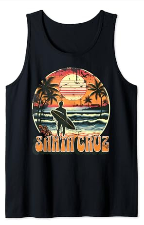 Santa Cruz California Surfing Surf Ocean Vintage