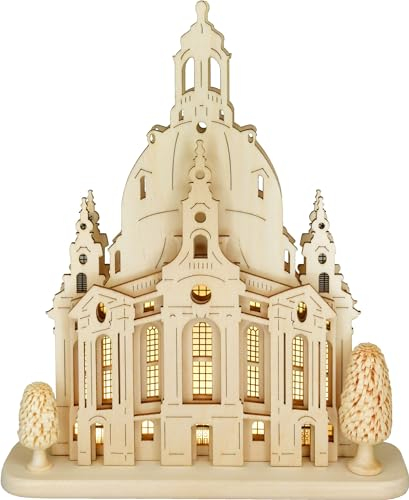 Ratags SB-LED Motiv Frauenkirche Dresden, Massivholzgrundplatte