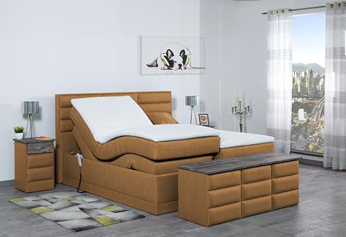 Boxspringbett Pino 240x220, WT-Braun, 7-Zohnen Taschenfederkernmatratze, Ergoflex - Inklusive Aufbau - Deutscher Hersteller