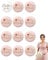 UYRVAPE 12pcs JGA Braut Button Set, Rosa Jga Accessoires Frauen,Team Bride Buttons Anstecker,Junggesellenabschied Frauen Accessoires,Jga Frauen Abzeichen für Spiele Party,Hochzeit,Engagement Feiern