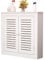 Generisch Radiator Covers for Home Heating Protector for Living Room MDF Radiator Shelf Cabinet White with 2 Doors