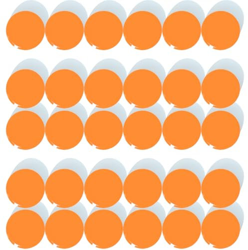 DUJEQM Magnete für Magnettafel Magnete Stark Kühlschrankmagnete Kühlschrank Magnete Mini Magnete Klein Whiteboard Magnete Bunt Rund Magneten Starker Halt Magnet für Pinnwand, Schule (30 Stück, Orange)