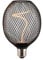 ENOVALITE LED Filament Leuchtmittel YARN MESH Schwarz - E27 4,9W 200lm 1800K Warmweiß dimmbar - Vintage Design Ambiente Deko Glühbirne Lampe