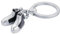 TROIKA Porte-clés avec 2 pendentifs chaussures de loisirs Chucks - Émail - Fonte de métal - Chromé - Noir, argenté - Original, noir/argenté, 8,7 x 3,5 x 0,9 cm