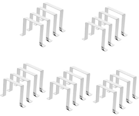 Homoyoyo 20pcs Clamps for Woodworking u Bracket Tube Clamp Mounting Bracket Sturdy Support