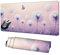 Alfombrilla Ratón XXL 700x300x3mm,Mouse Pad Púrpura Alfombrilla Escritorio,Alfombrilla Raton Diente león Alfombrilla Gaming Antideslizante,Tapete Escritorio con Bordes Cosidos,Accesorios PC X1-833