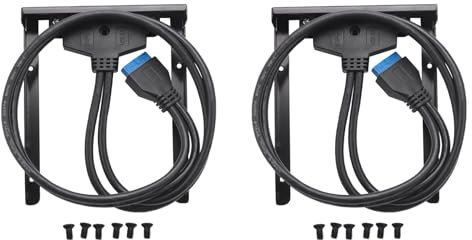 Eioeeklop 2X USB 3.0 Inserciones Panel HUB USB Frontales Disquete 2X un Enchufe