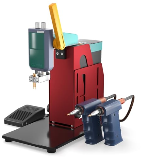 Glitter 801H+ Saldatrice a Punti per Batterie, 24kW 4000A, Banco di Lavoro Regolabile 11-19cm, Doppia Modalità di Saldatura AT/MT, per Pacchi Batteria LiFePO4