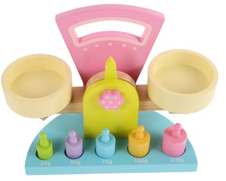 VICASKY Handgefertigte Holz-balancewaage Junge Mädchen Lernspielzeug Für Jungen Mädchen Kognitive Mathematik Lernhilfe Zum Zählen Balancieren Und Feinmotorik Entwicklung Langlebiges Pädago