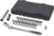 GearWrench - Juego de trinquete de paso a través de 25 piezas de 1/2 pulgadas (30 mm) con cabezal flexible de bloqueo, 893823