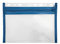 VELOFLEX 4350050 - Dokumentenhülle mit Reißverschluss, 1 Stück, DIN A5, abheftbar, blau, VELOBAG XXS, Reißverschlusstasche
