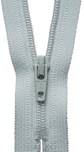 YKK Coil Zip, No. 574 Pale Grey, 56 cm Length