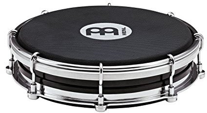 Meinl Percussion STBR06ABS-BK Silent Tamborim, 15,24 cm (6 Zoll) Durchmesser, schwarz