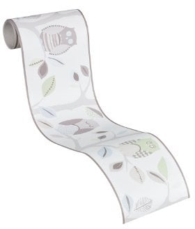 A.S. Création selbstklebende Bordüre Kids Party, beige, bunt, grün, 895530