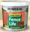 Ronseal 5 Litre Onecoat Spray Or Brush Fencelife Red Cedar