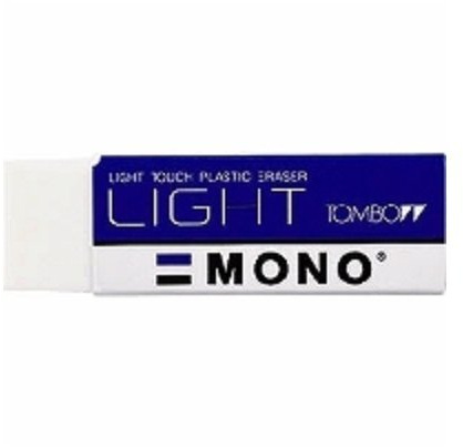 Tombow Radiergummis, PVC, Mono Light, speziell für sanftes Peeling, 3 Stück