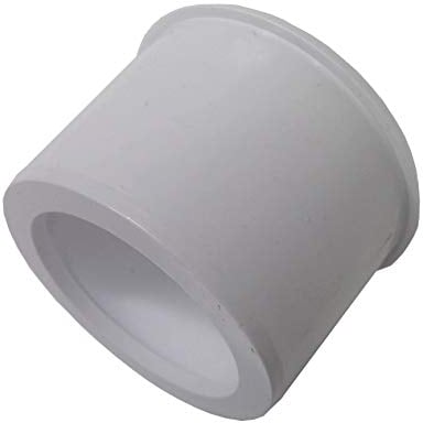 Solvent Weld White 40mm (43mm) x 32mm (36mm) Waste Pipe Fitting Reducer - Pack of 2